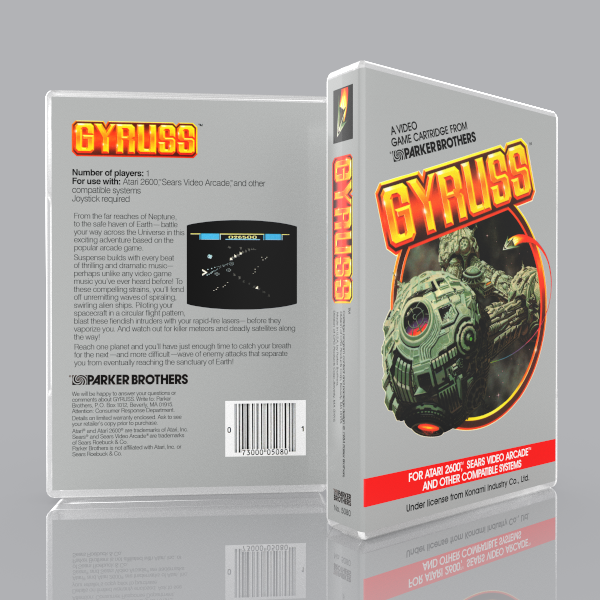 Gyruss (Atari 2600) Game Case