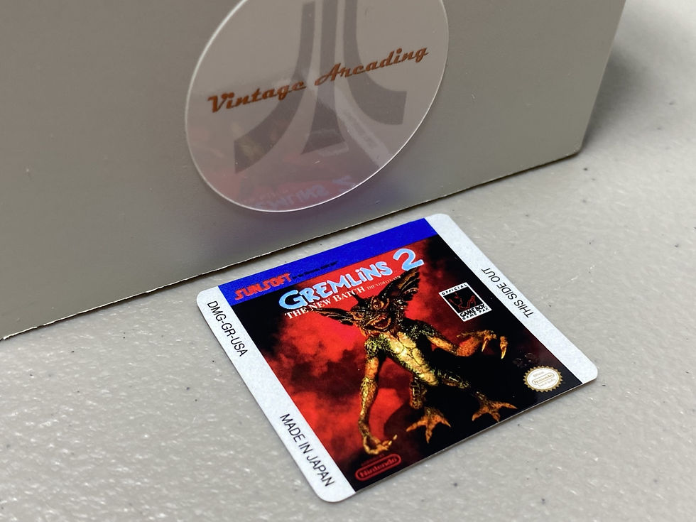 Gremlins 2 (Gameboy) Replacement Game Label