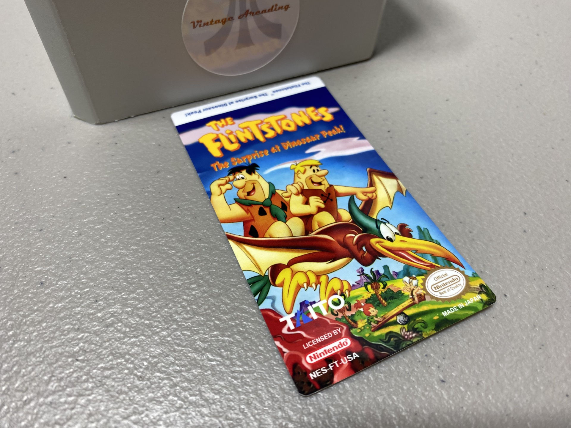The Flintstones (NES) Replacement Game Label
