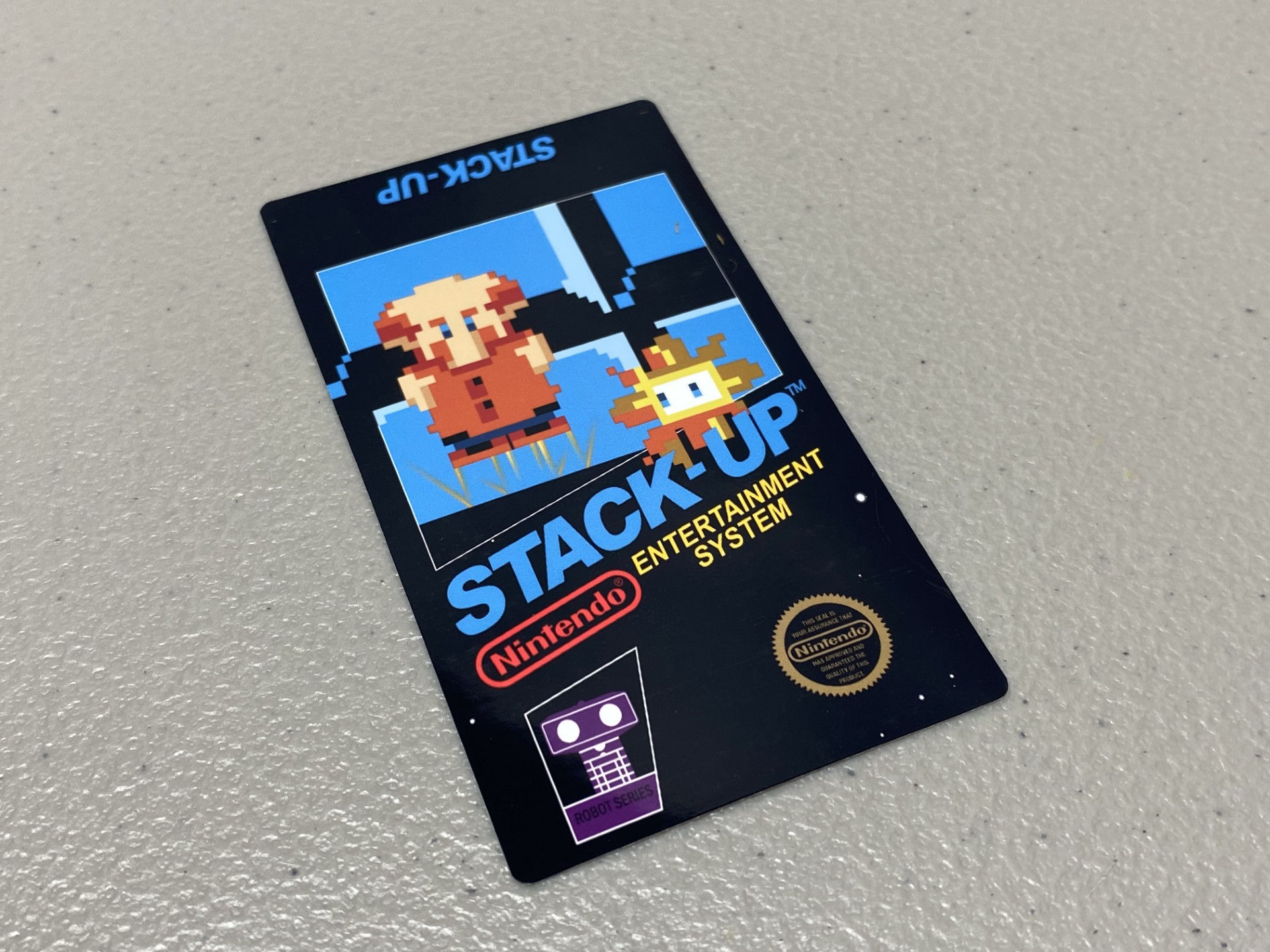 Stack-Up (NES) Replacement Game Label