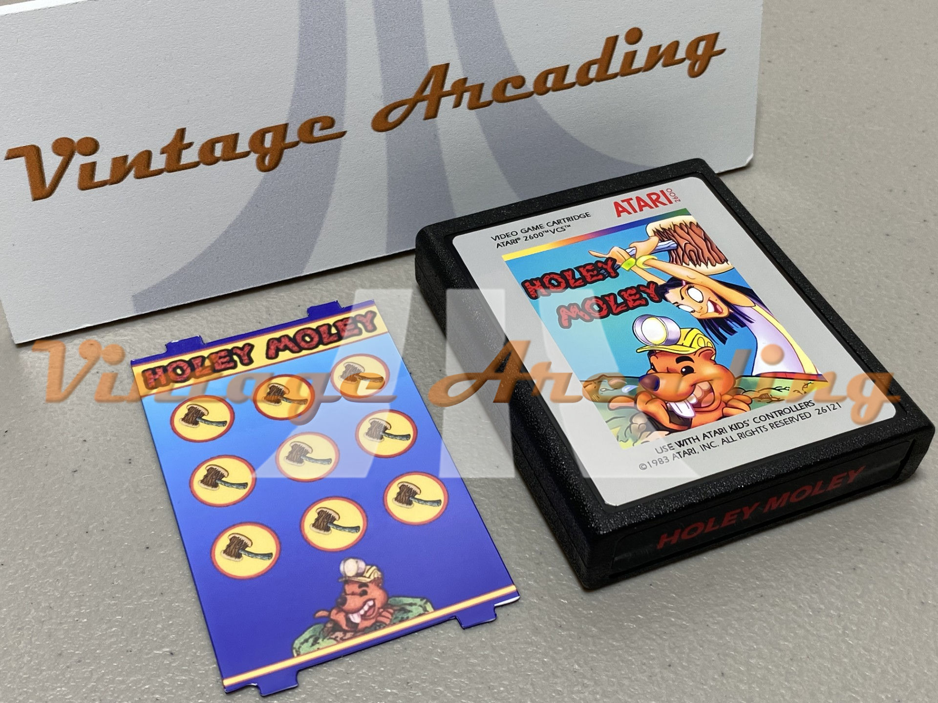 Holey Moley (Atari 2600) Game Cartridge, NTSC