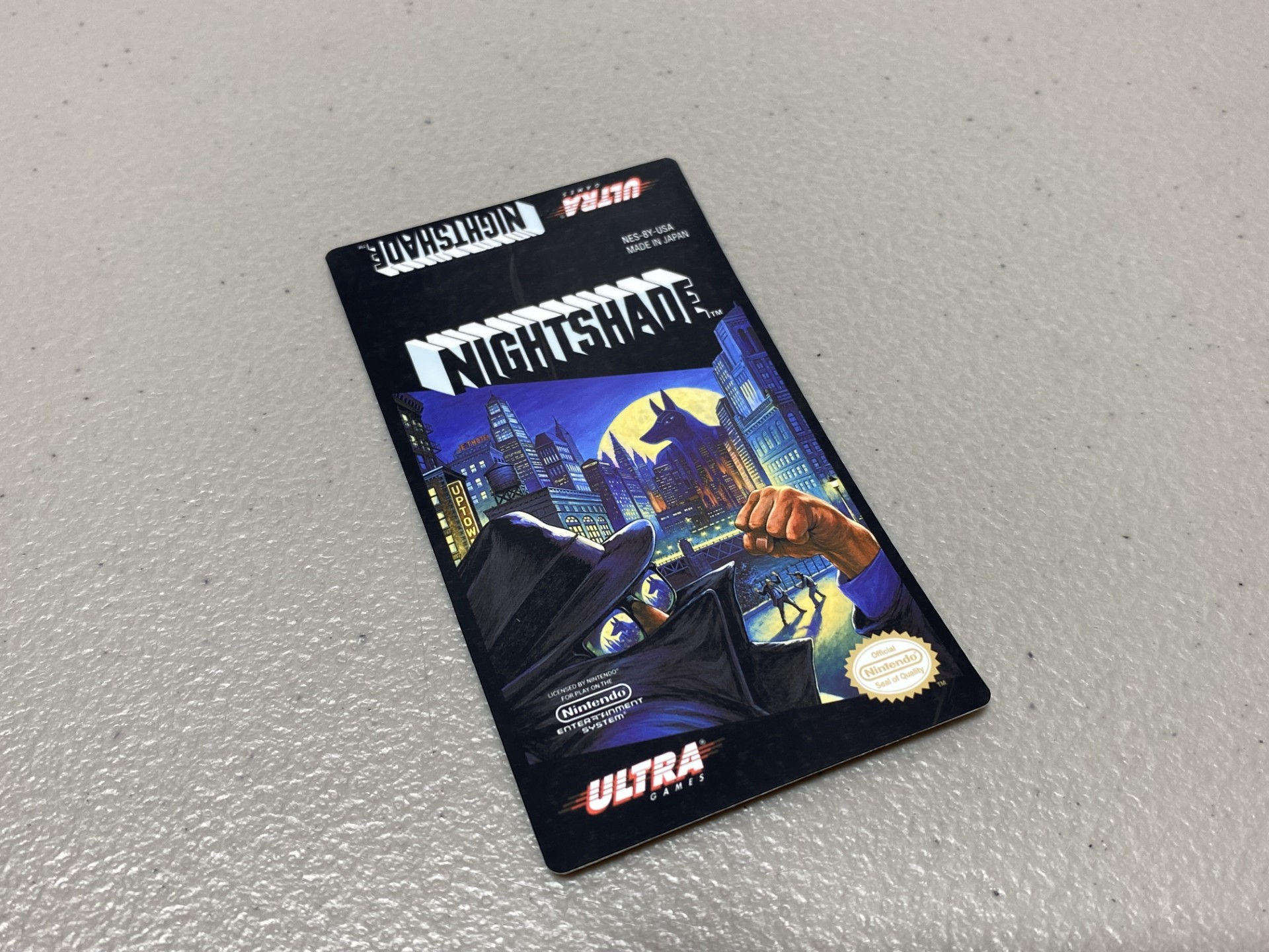 Nightshade (NES) Replacement Game Label
