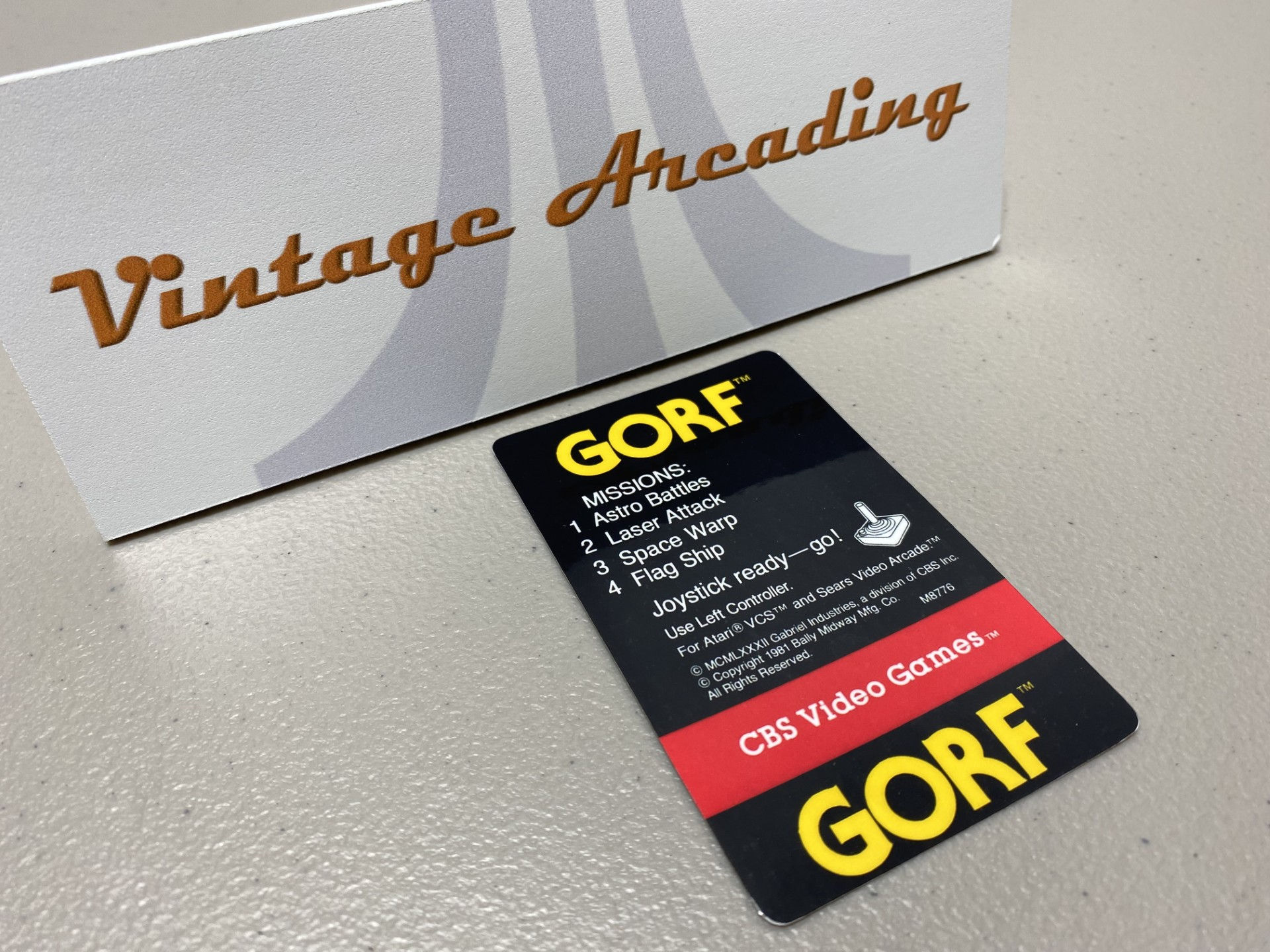 Gorf (Atari 2600) Replacement Game Label