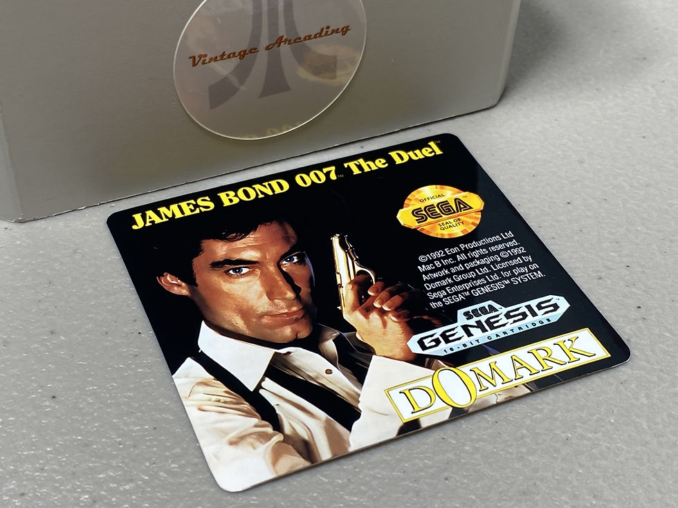 James Bond 007 The Duel (Sega Genesis) Replacement Game Label