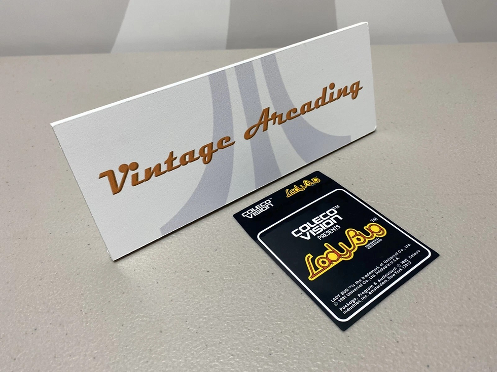 Lady Bug (Colecovision) Replacement Game Label