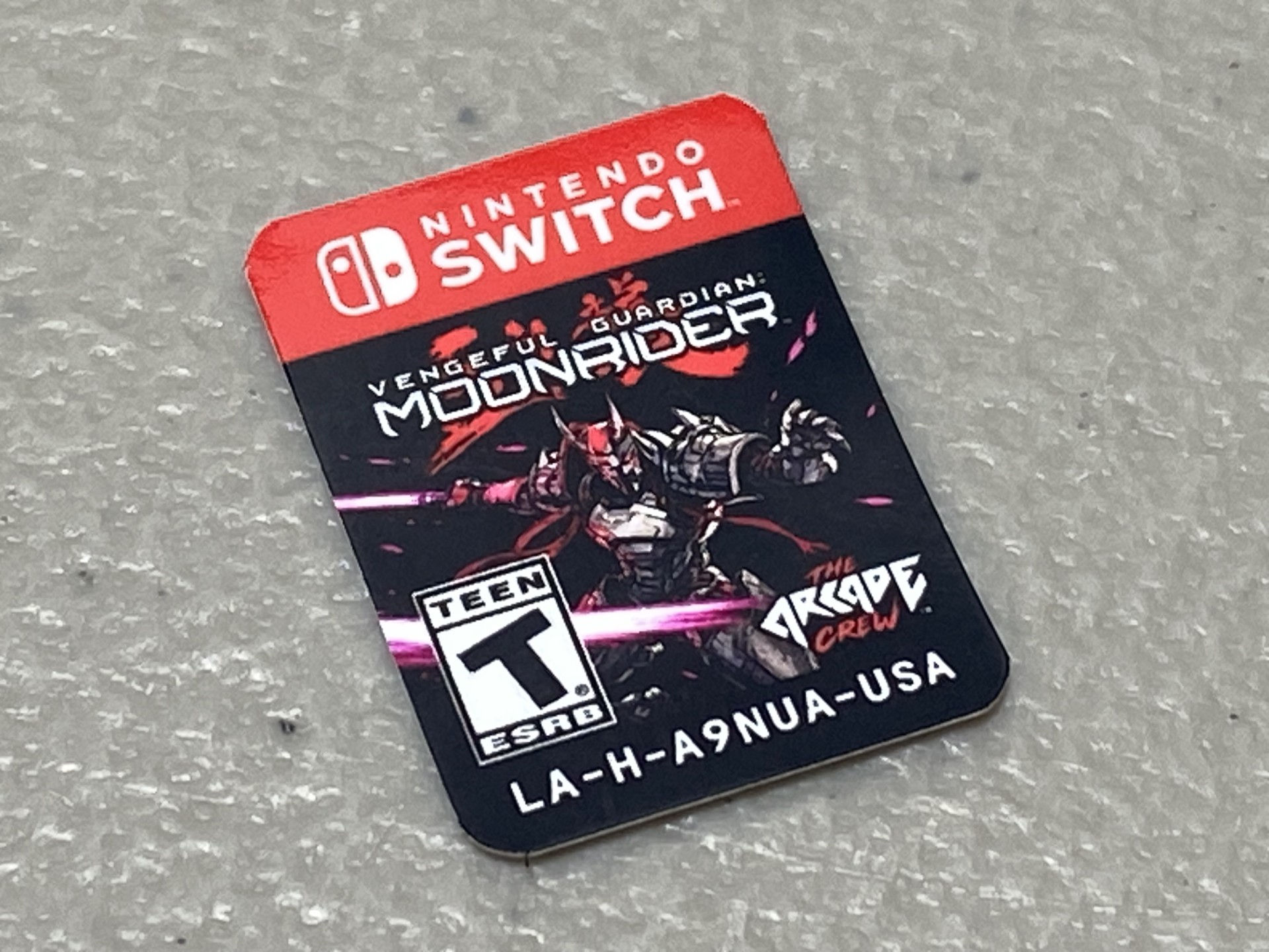 Vengeful Guardian Moonrider (Nintendo Switch) Replacement Label