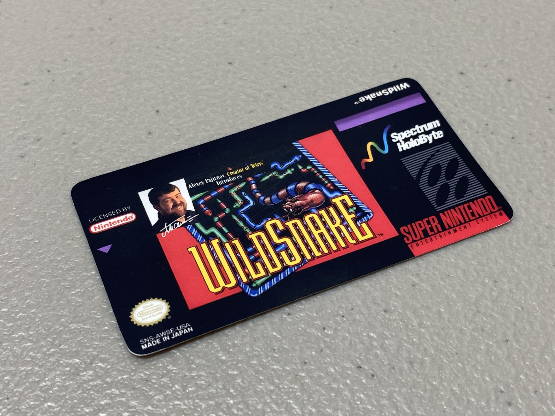 WildSnake (SNES) Replacement Game Label