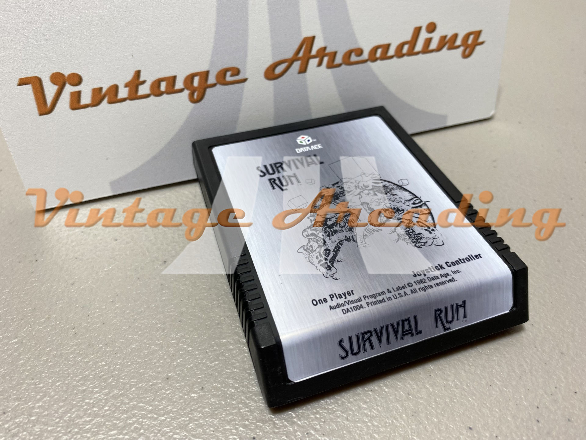 Survival Run, Data Age Shell (Atari 2600) Game Cartridge, NTSC