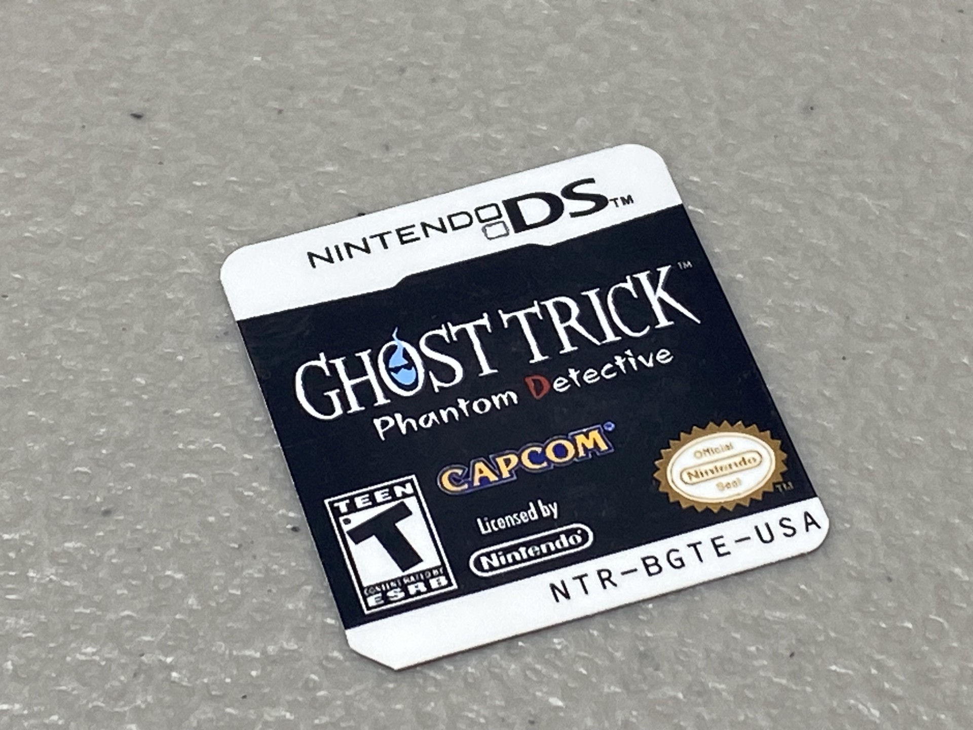 Ghost Trick (Nintendo DS) Replacement Label