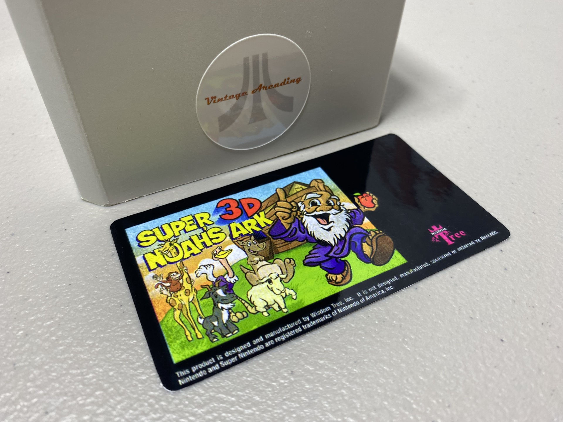 Super 3D Noah's Ark (SNES) Replacement Game Label