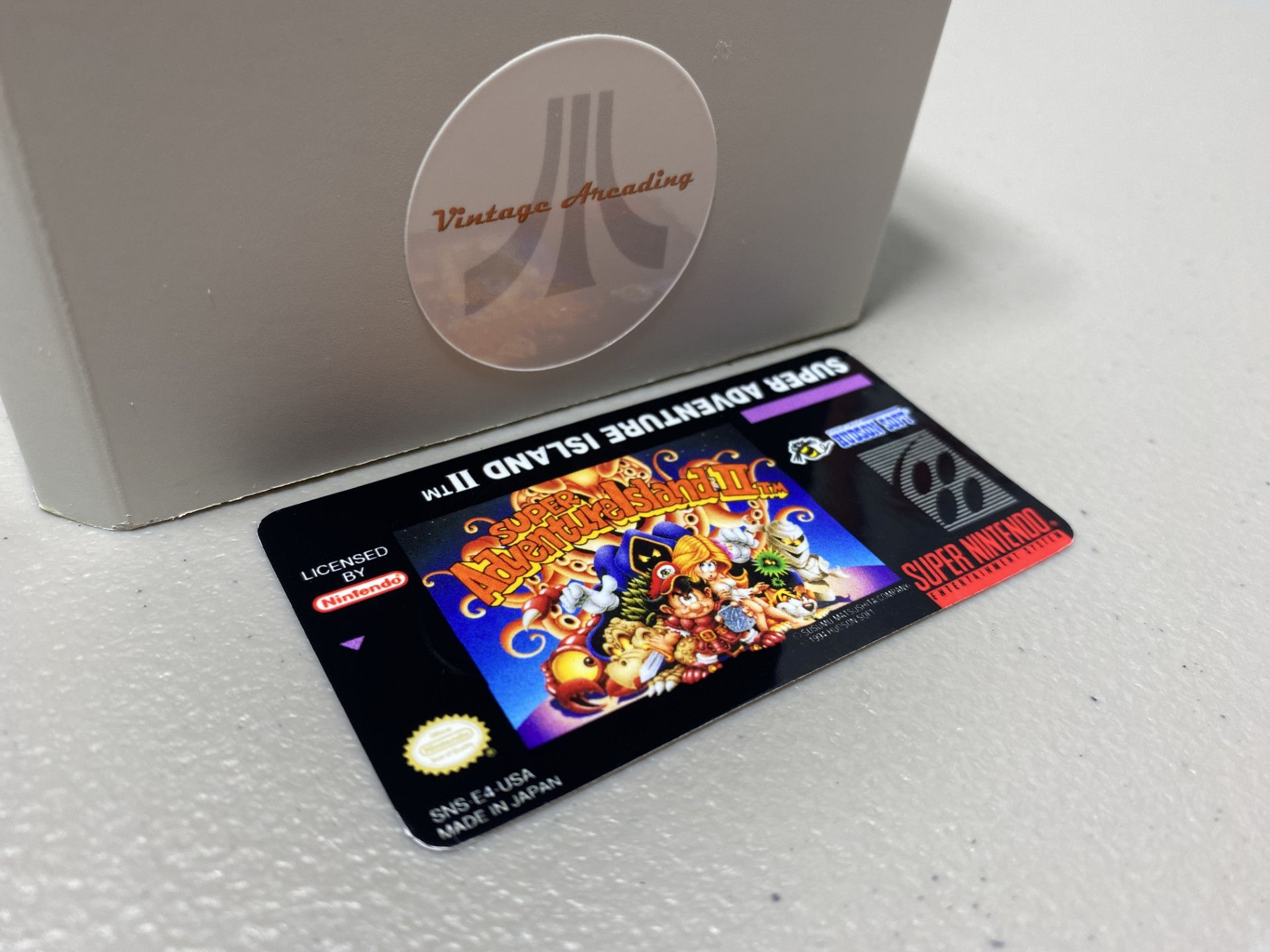 Super Adventure Island II (SNES) Replacement Game Label