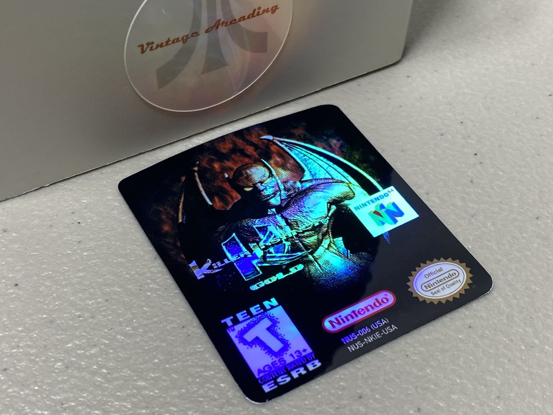 Killer Instinct Gold, Holo (N64) Replacement Game Label
