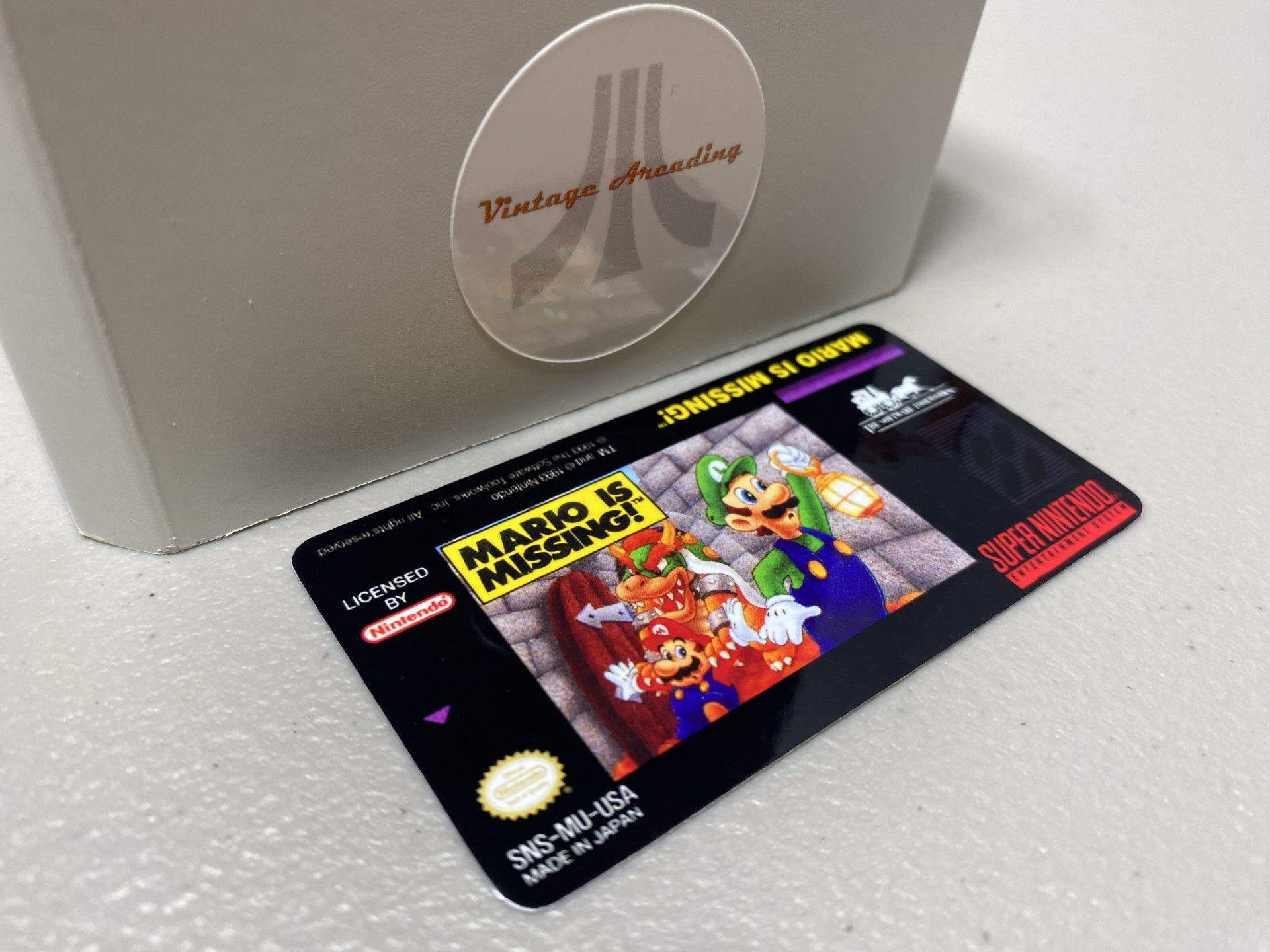 Mario is Missing (SNES) Replacement Game Label