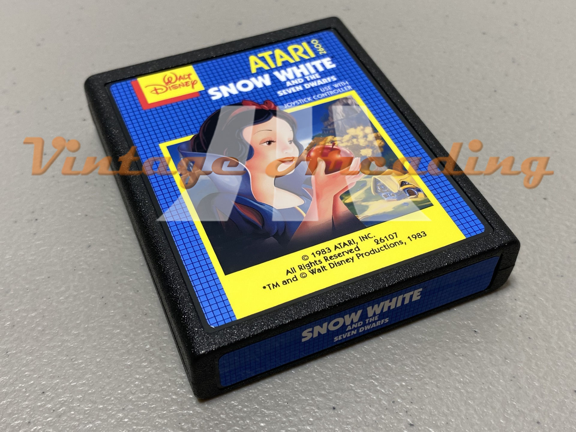 Snow White (Atari 2600) Game Cartridge, NTSC