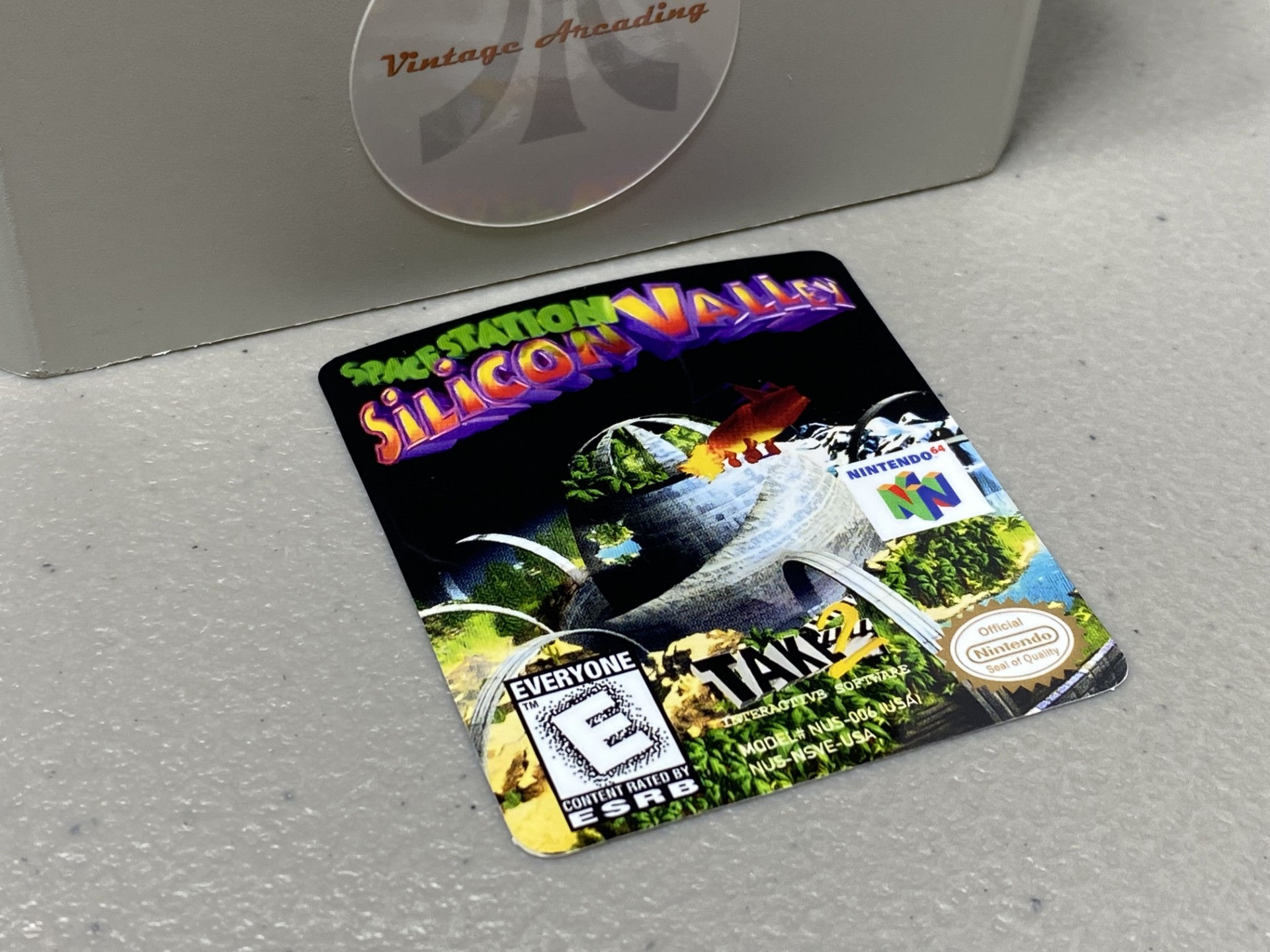 Space Station Silicon Valley (N64) Replacement Label