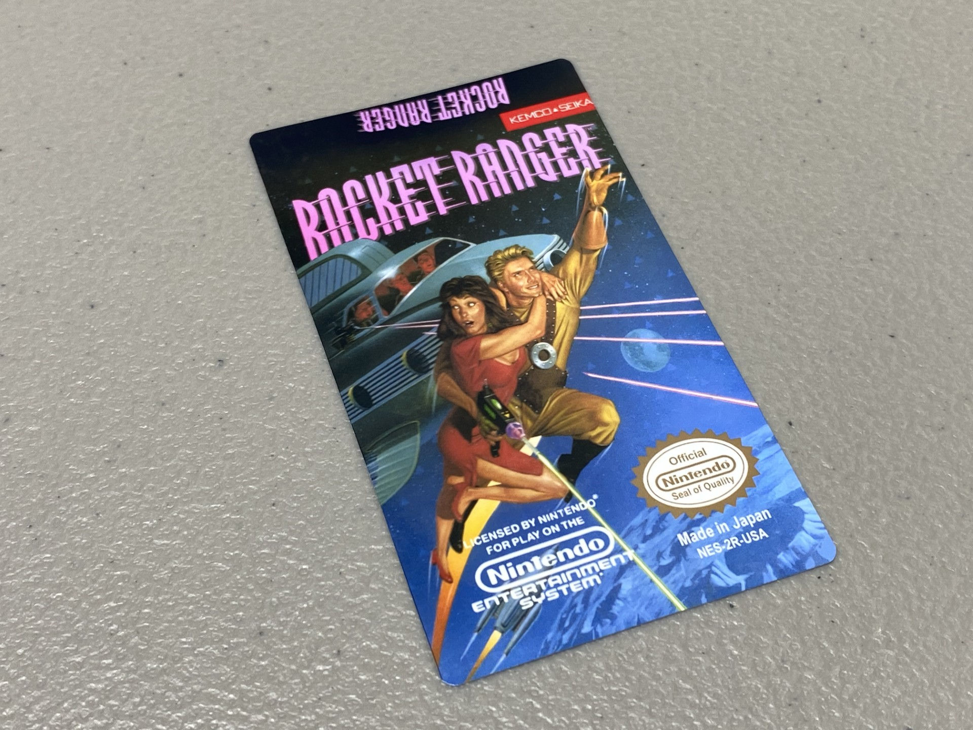 Rocket Ranger (NES) Replacement Game Label