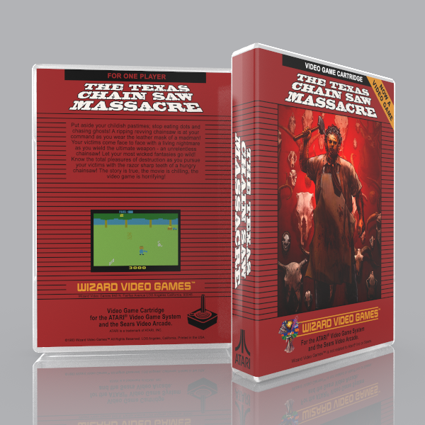 Texas Chainsaw Massacre (Atari 2600) Game Case