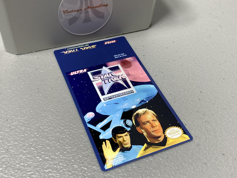 Star Trek 25th Anniversary (NES) Replacement Game Label