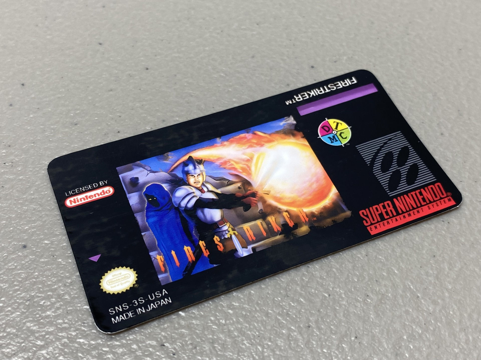 Firestriker (SNES) Replacement Game Label