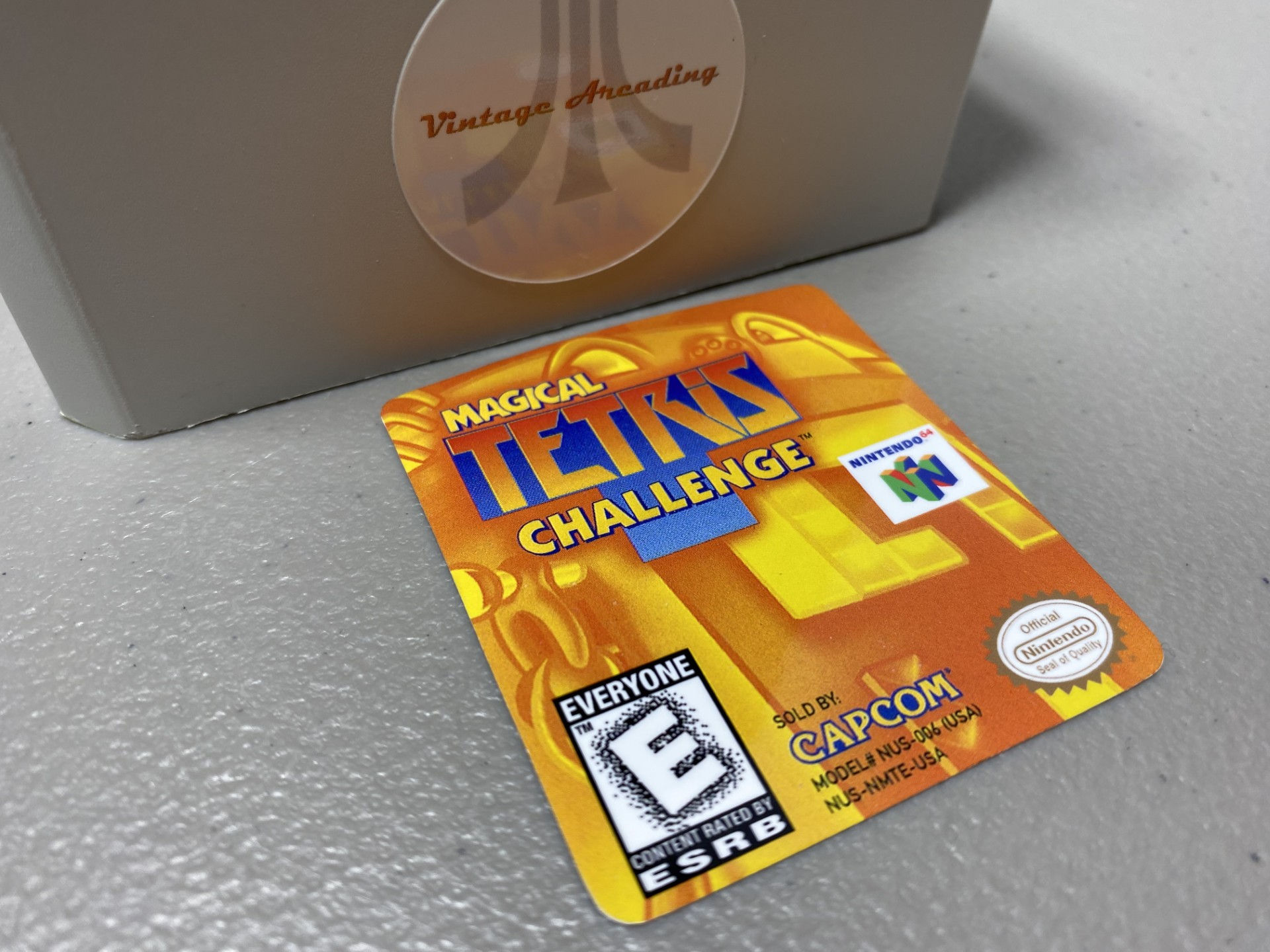 Magical Tetris Challenge (N64) Replacement Label