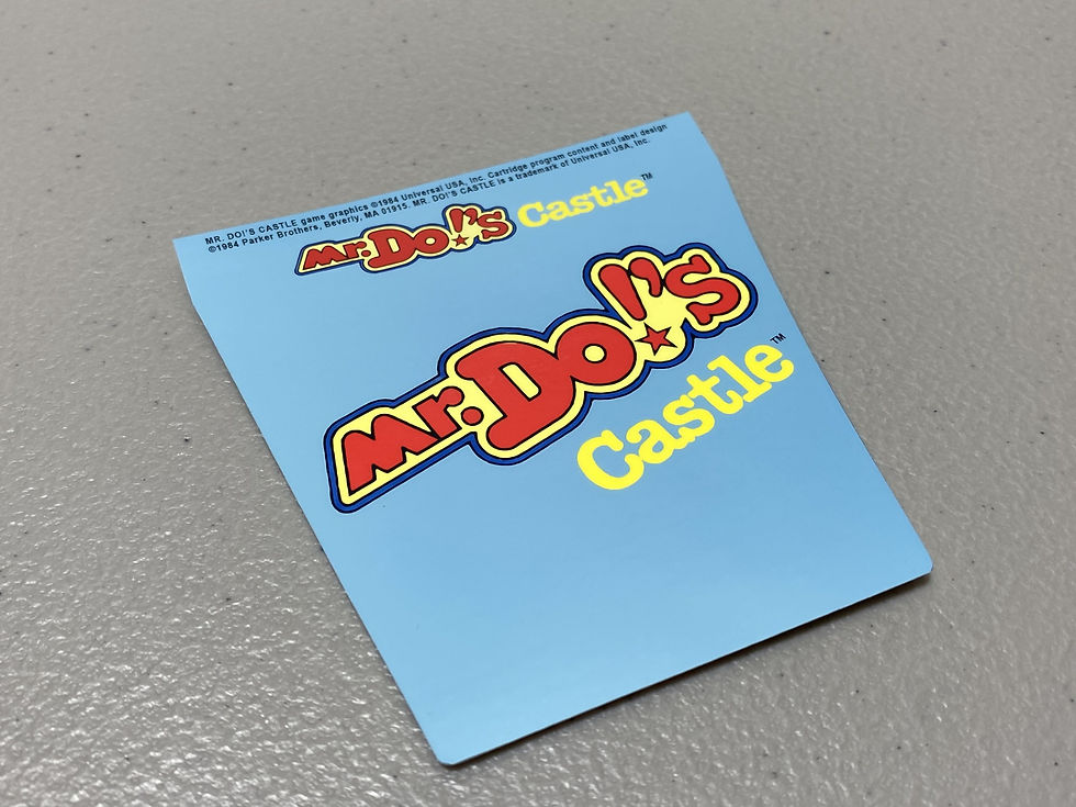 Mr. Do!'s Castle (Atari 5200) Replacement Game Label