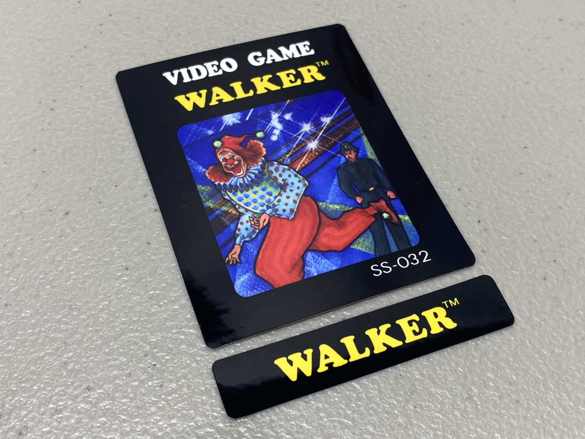 Walker (Atari 2600) Replacement Game Label