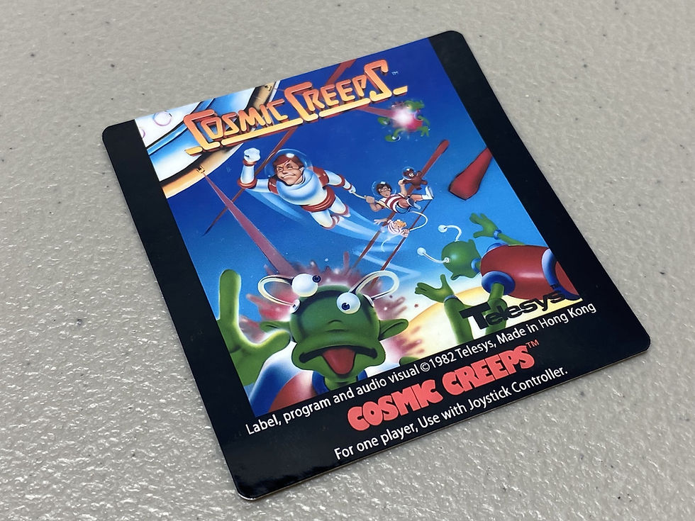Cosmic Creeps, 1 pc. (Atari 2600) Replacement Game Label