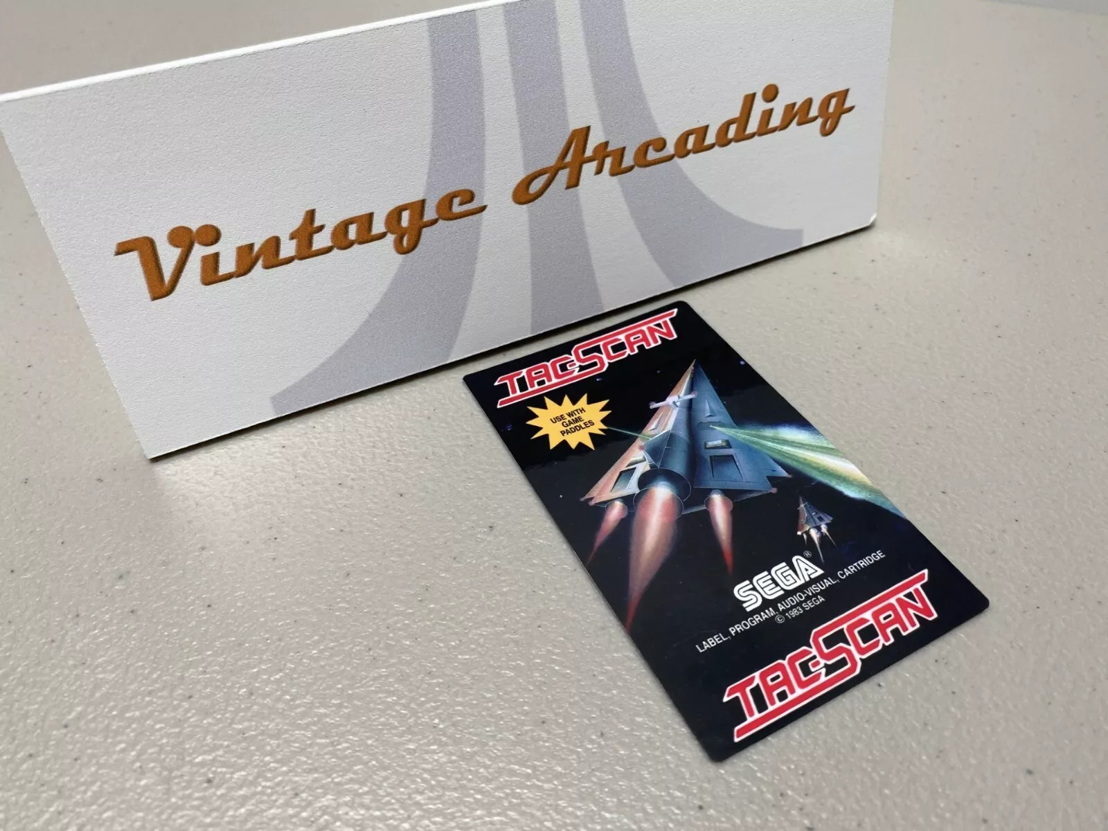 Tac-Scan (Atari 2600) Replacement Game Label