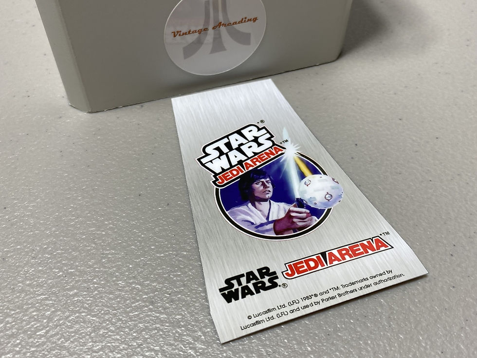 Star Wars Jedi Arena Brushed Metal (Atari 2600) Replacement Game Label