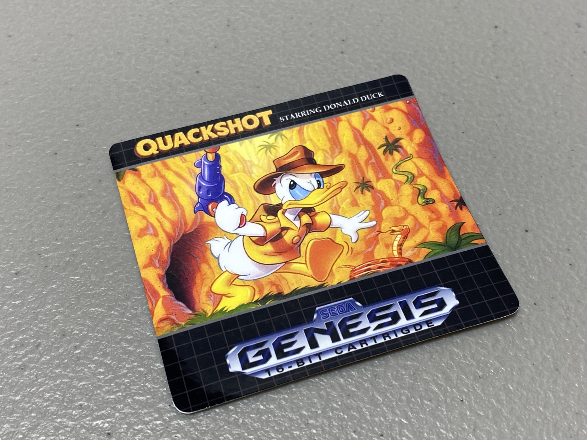 Quackshot starring Donald Duck (Sega Genesis) Replacement Game Label