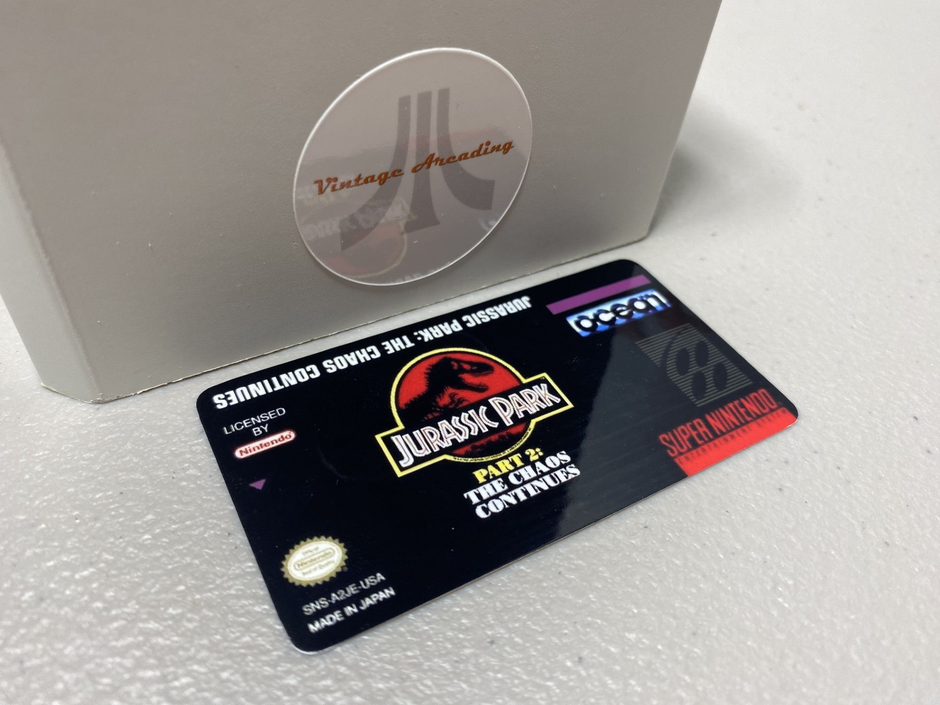 Jurassic Park 2 (SNES) Replacement Game Label