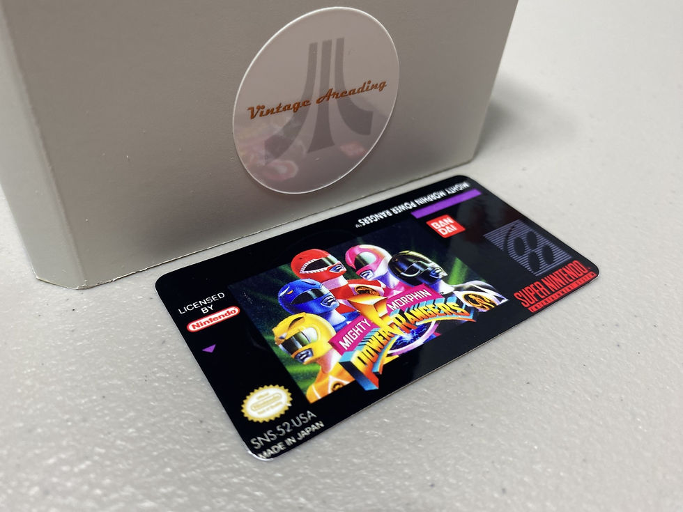 Mighty Morphin Power Rangers (SNES) Replacement Game Label