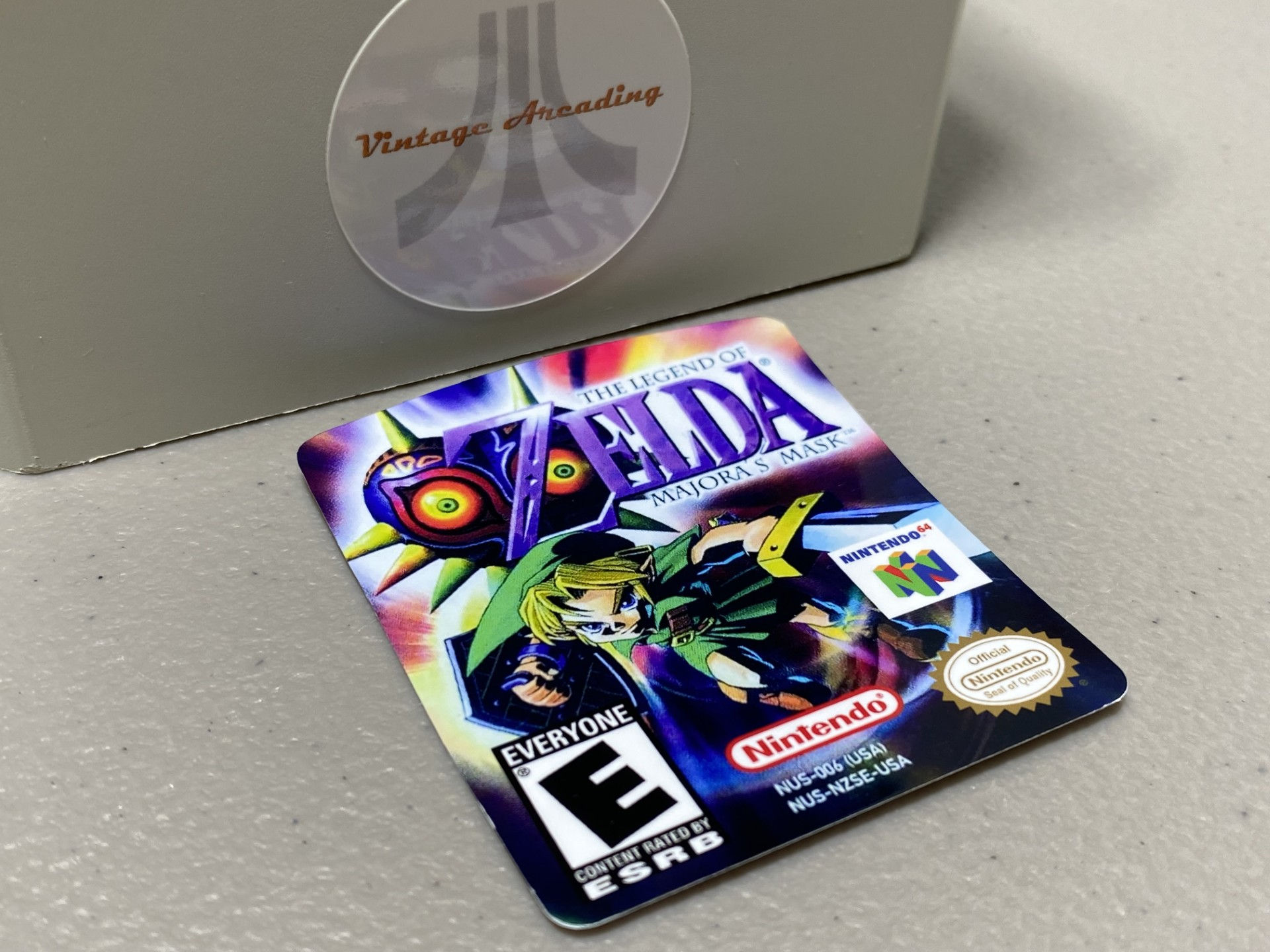 Legend of Zelda Majora's Mask (N64) Replacement Label