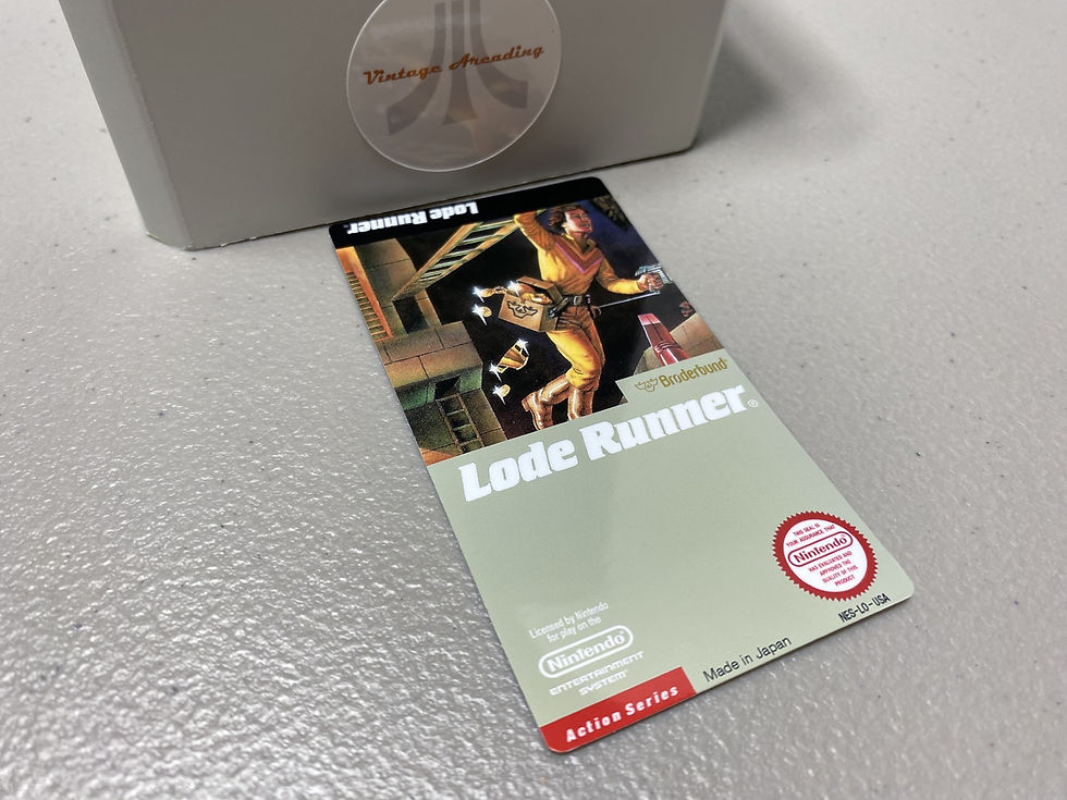 Lode Runner (NES) Replacement Game Label
