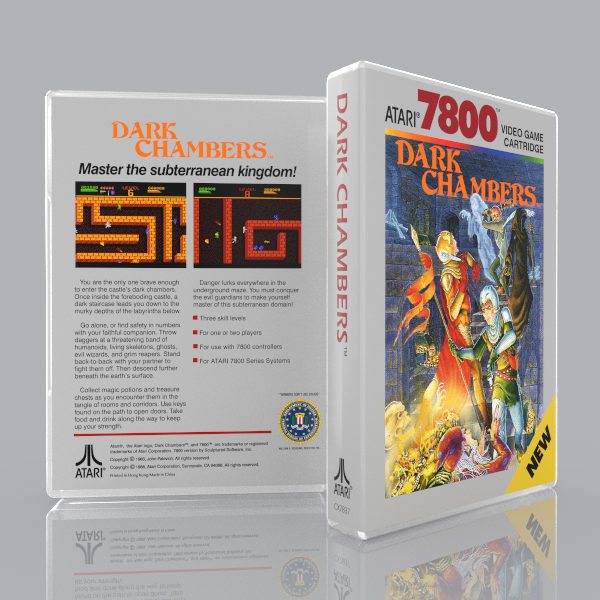 Dark Chambers (Atari 7800) Game Case