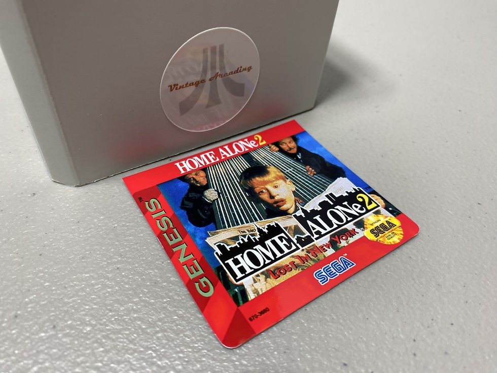 Home Alone 2 (Sega Genesis) Replacement Game Label