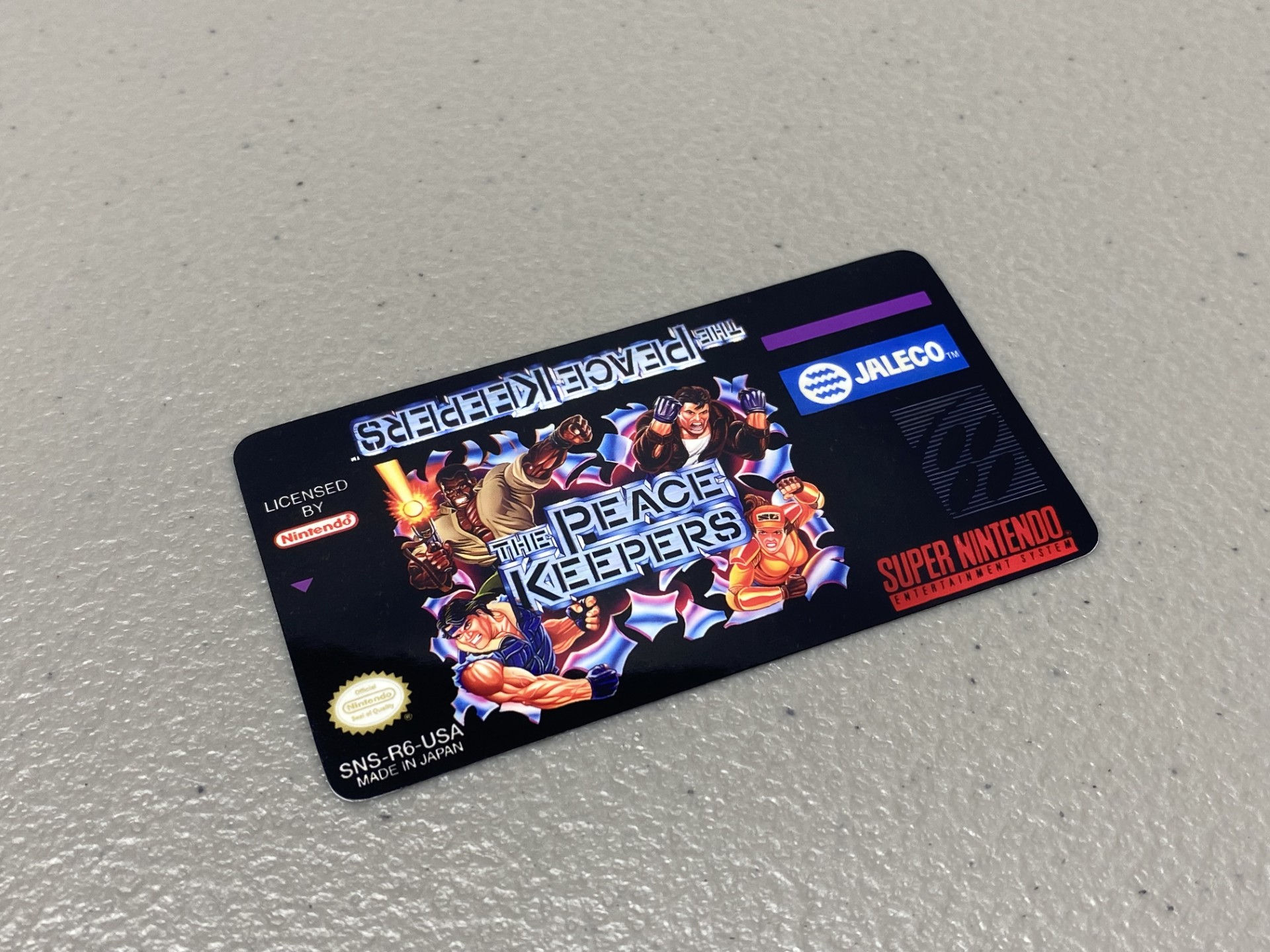 The Peace Keepers (SNES) Replacement Game Label