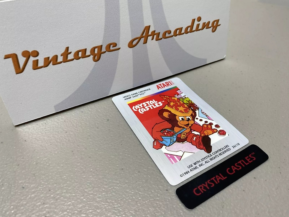Crystal Castles Variant (Atari 2600) Replacement Game Label