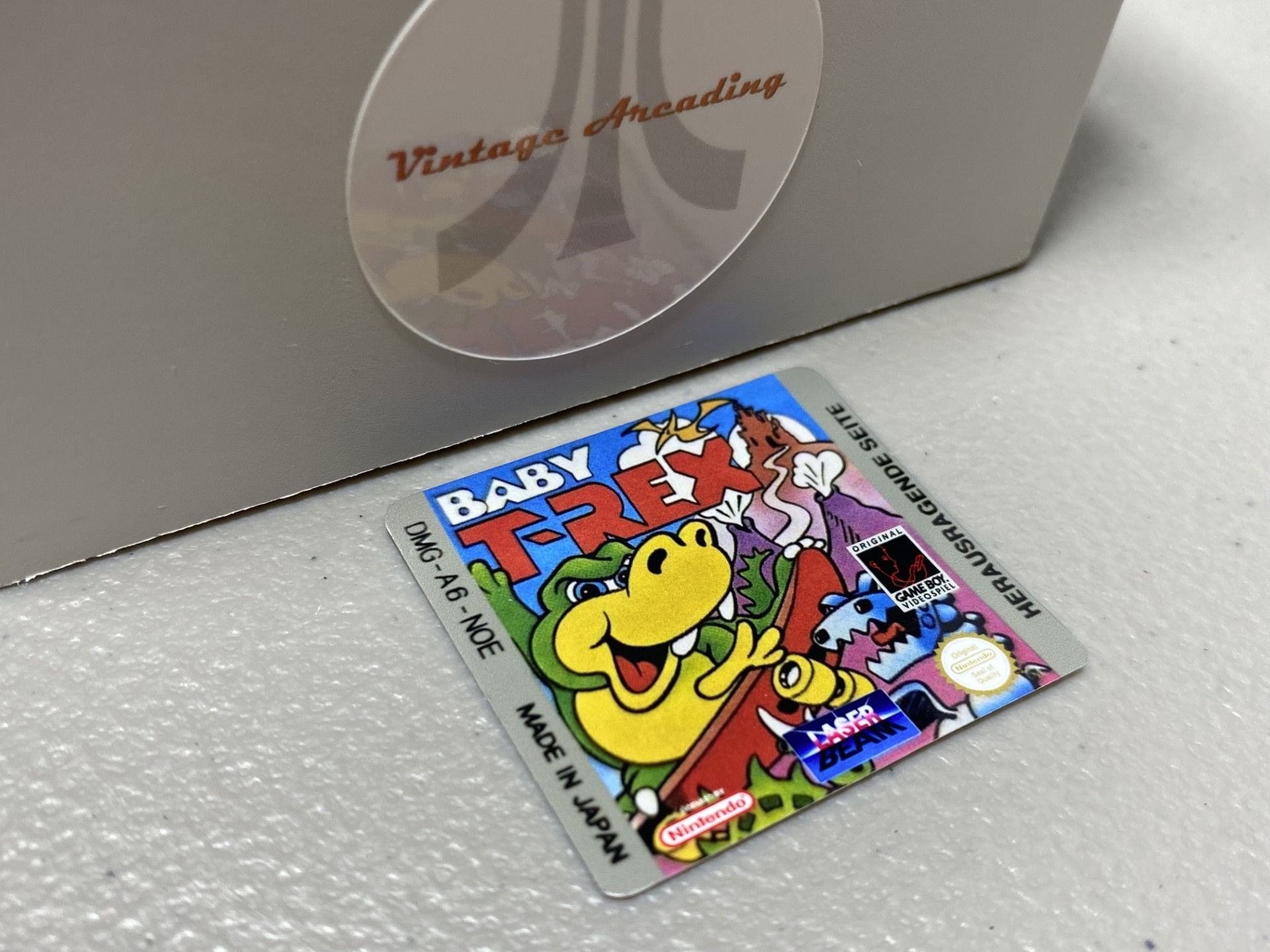 Baby T-Rex (Gameboy) Replacement Game Label