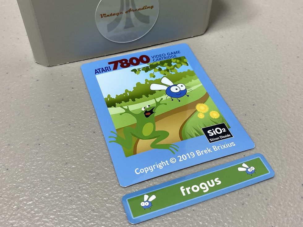 Frogus (Atari 7800) Replacement Game Label