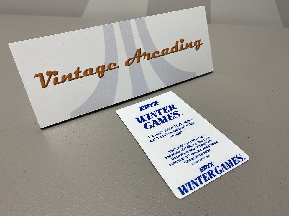 Winter Games (Atari 2600) Replacement Game Label