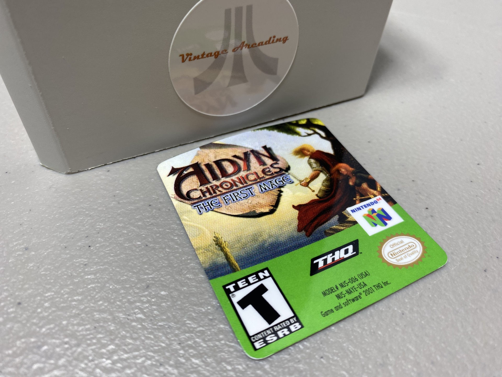 Aidyn Chronicles (N64) Replacement Game Label