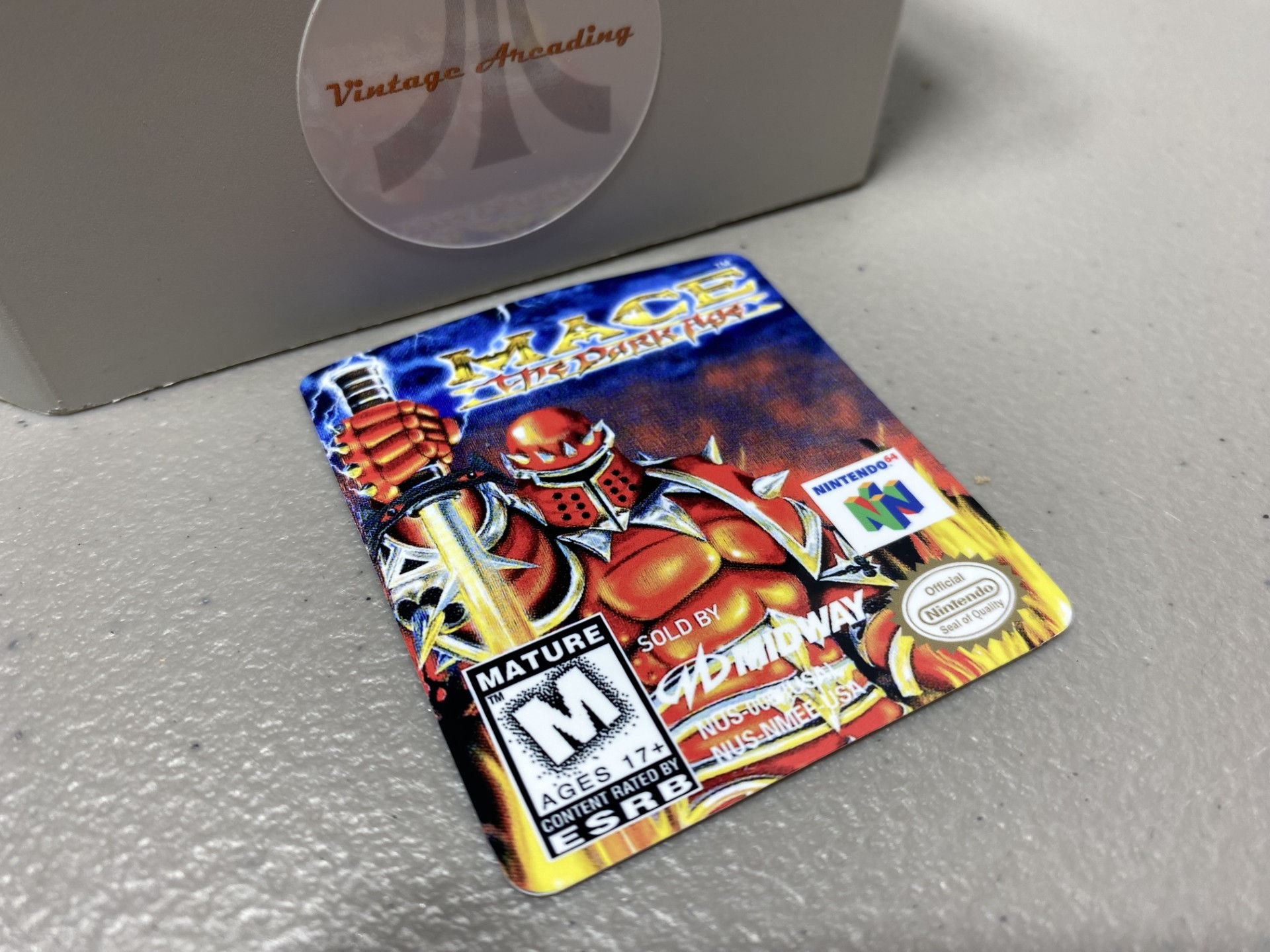 Mace the Dark Age (N64) Replacement Label