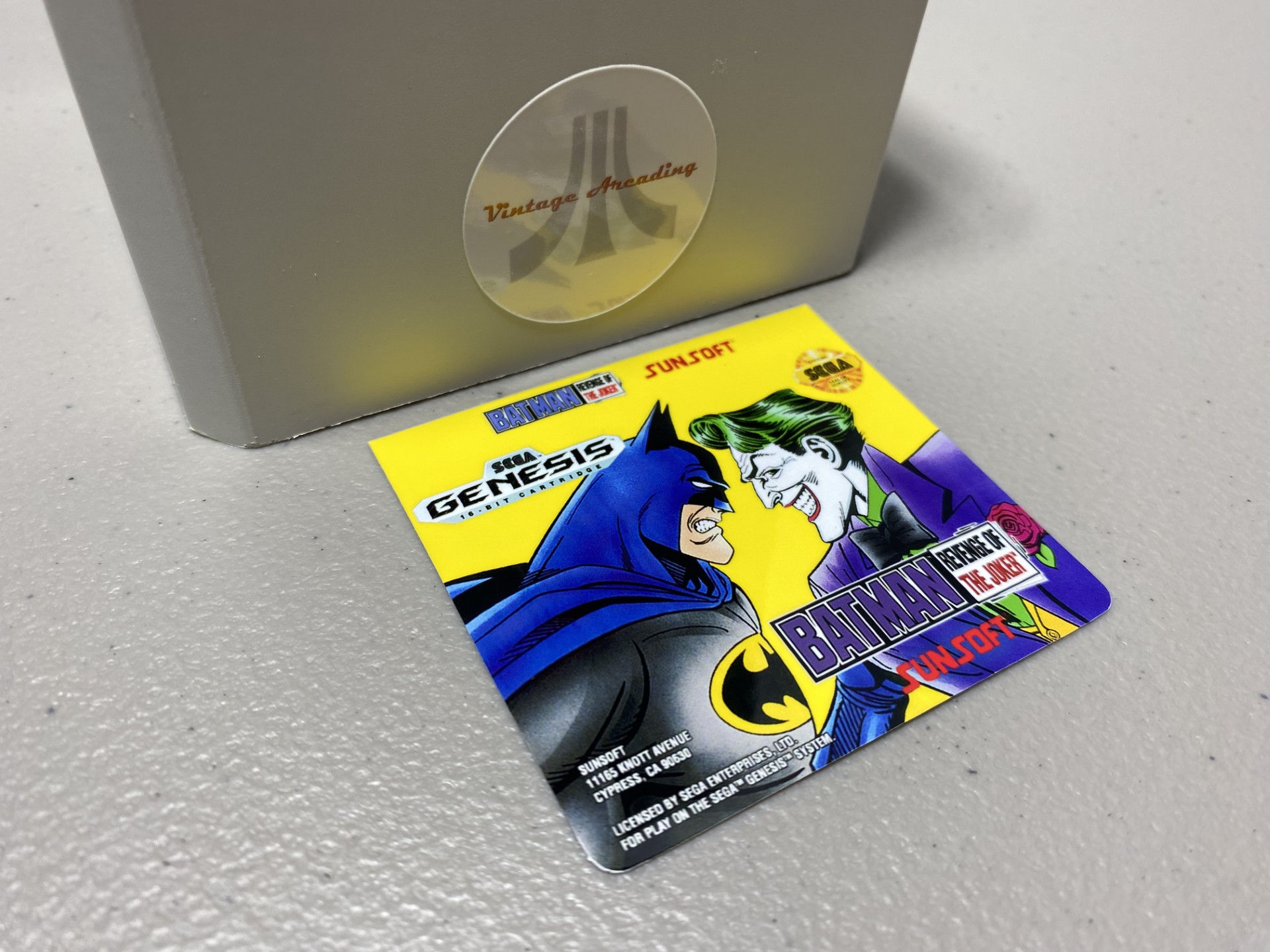 Batman Revenge of the Joker (Sega Genesis) Replacement Game Label