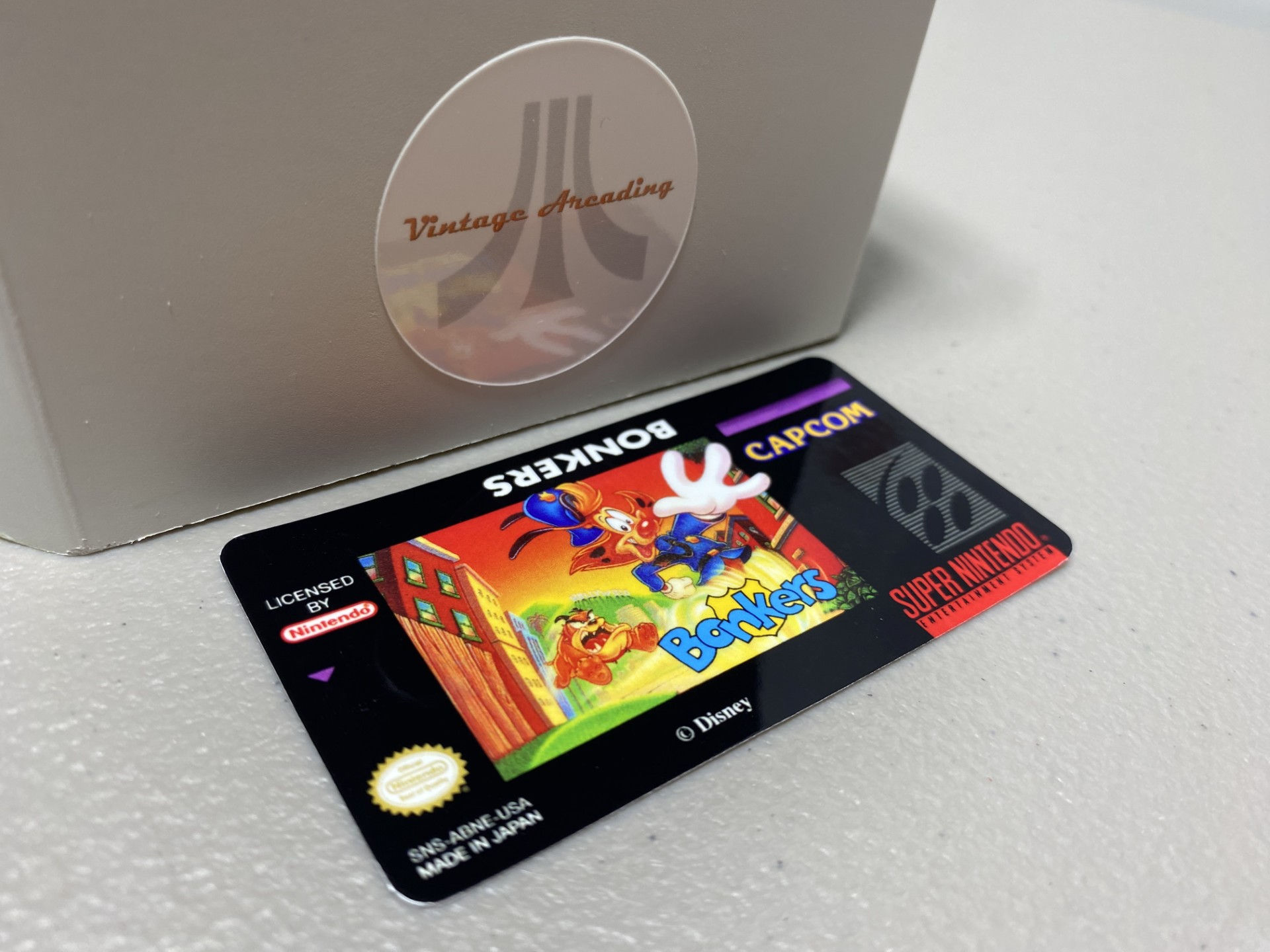 Bonkers (SNES) Replacement Game Label