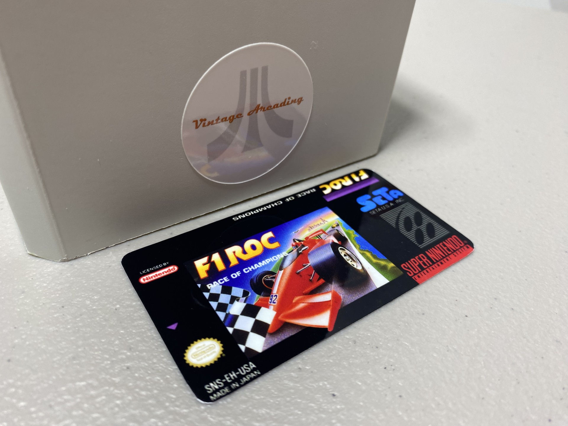 F1 ROC (SNES) Replacement Game Label