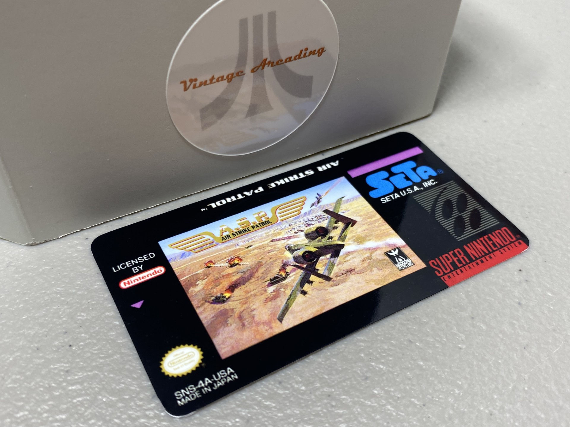 Air Strike Patrol (SNES) Replacement Game Label
