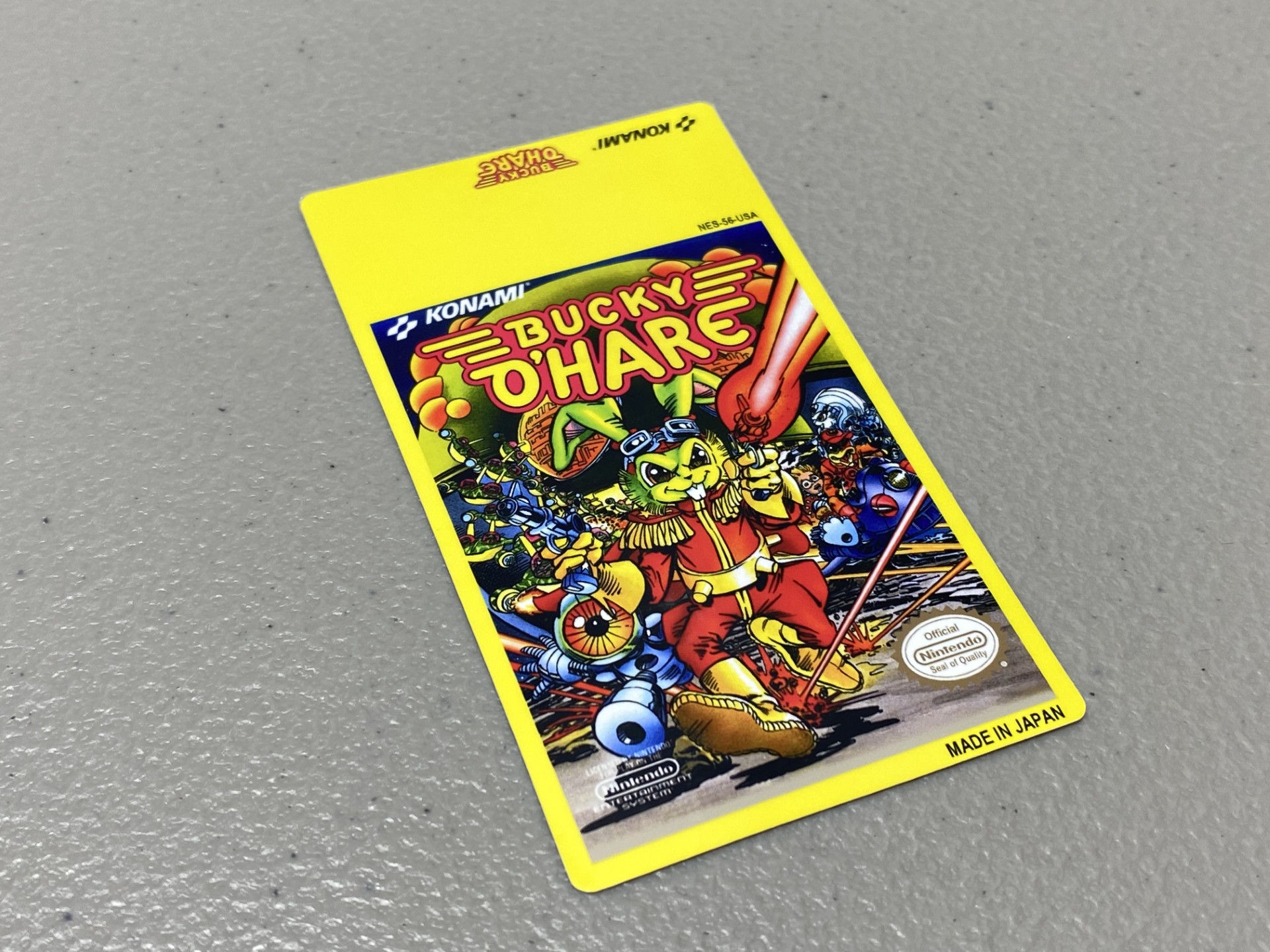 Bucky O'Hare (NES) Replacement Game Label