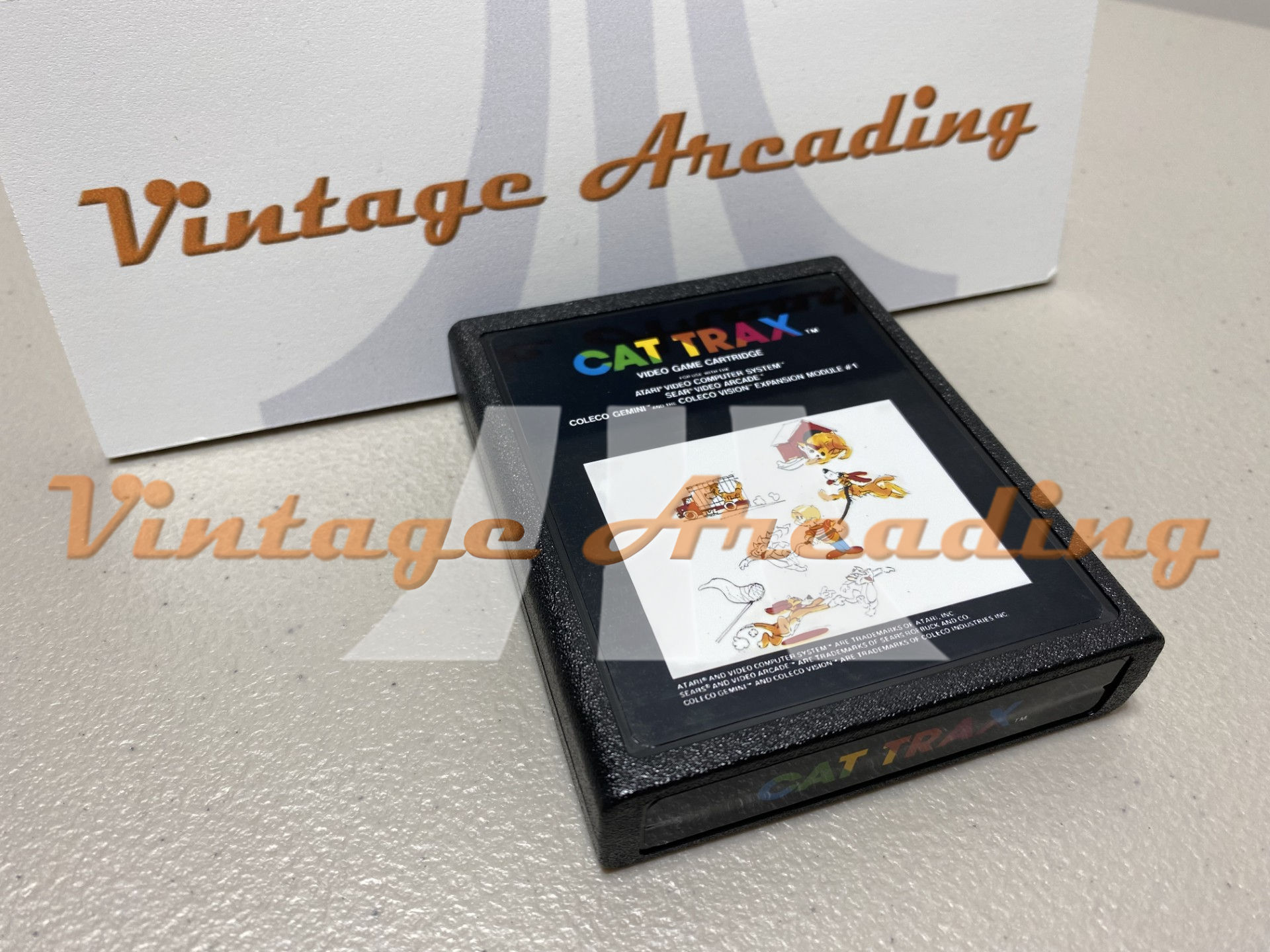 Cat Trax (Atari 2600, 2600+,7800+) Game Cartridge, NTSC