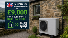 UK Increases Heat Pump Grant to £9,000 for Welsh Homes Using Heating Oil